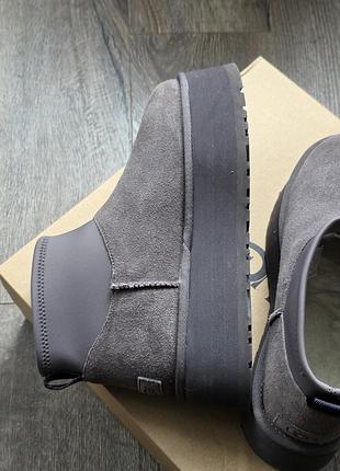 Уггі жіночі ugg w classic mini dipper сірі us 8 / eu 39 / 25 см