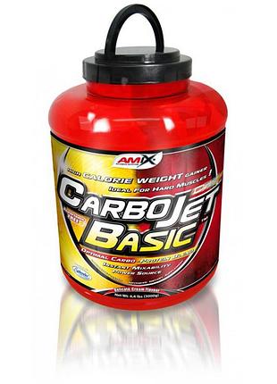 Гейнер amix carbojet basic 3 кг экстра шоколад для набора мышечной массы высокоуглеводный углеводный гейнер
