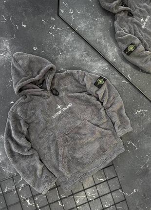 Худи мешка stone island, качество премиум, кофта кенгуру с капюшоном