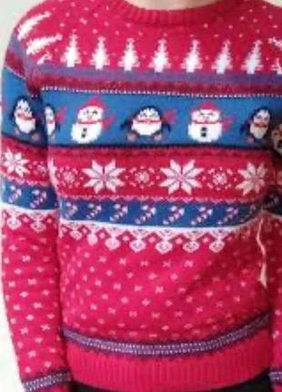 Новогодний свитер унисекс dunnes на 10-11 лет