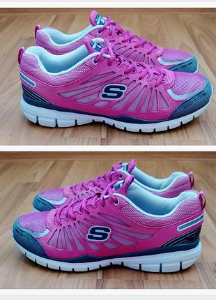 Кросівки жіночі skechers run рожеві 41,5