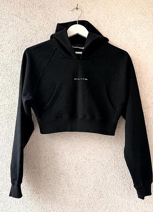 Укорочене худі 1017 alyx 9sm crop logo black (розмір xxs)