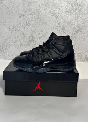 Мужские кроссовки comme des garçons homme plus x air jordan 11 black джордан ретро блек 41