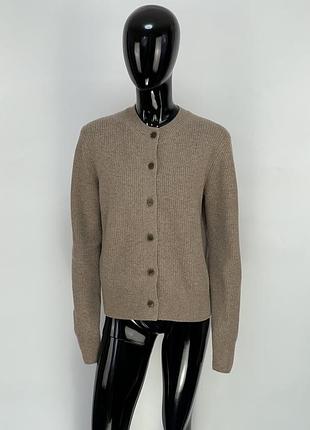Вовняний кардиган в рубчик uniqlo x comptoir des cotonniers