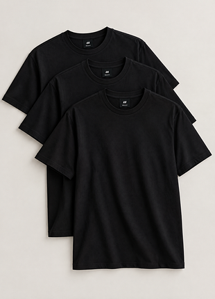 Набор из 3-х футболок h&amp;m / футболка мужская regular fit | оригинал | m, l, xl