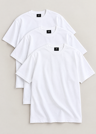 Набор из 3-х футболок h&amp;m / футболка мужская regular fit | оригинал | m, l, xl