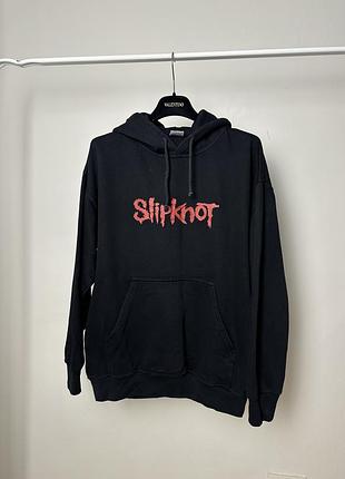 Чорний худі оверсайз мерч slipknot