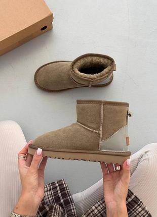 Жіночі уггі ugg classic mini mokko suede🤎 4