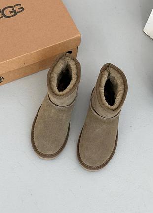 Жіночі уггі ugg classic mini mokko suede🤎 6