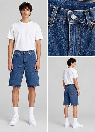 Шорты levi's 470 baggy 14” / шорты лезвия мужские свободные | оригинал | 32, 33, 34