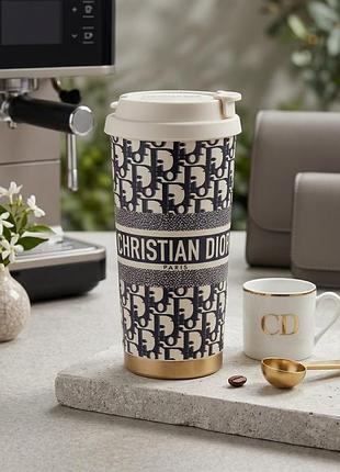 Чашка термос dior  🤩 наявність нержавіюча сталь  🤩 ємність 550 мл