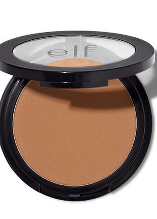 Бронзер e.l.f. primer-infused bronzer матовий компактний