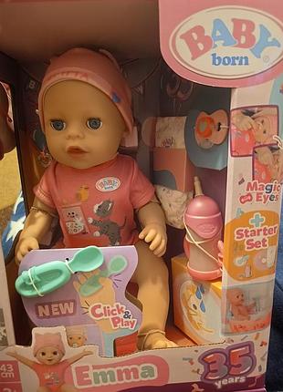 Лялька baby born emma з аксесуарами