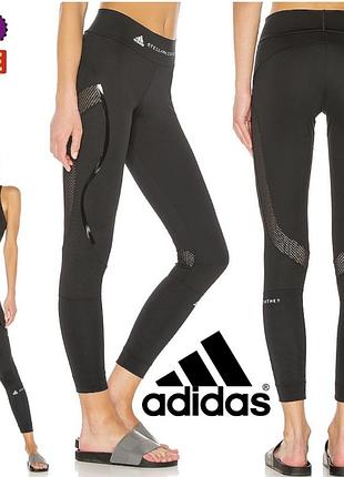 Жіночі чорні спортивні легінси adidas by stella mccartney essentials