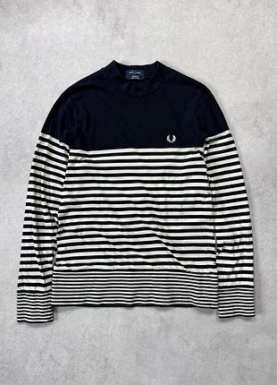 Чоловічий светр кофта fred perry reissues у смужку, бавовна