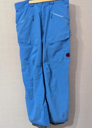 Мужские горнолыжные брюки mammut drytech premium, мембранные, швейцария, xl / eu 52