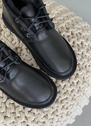 Стильні уггі ugg neumel “leather black” 🖤 3