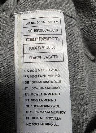 Шерстяной свитер carhartt. 8