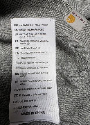 Шерстяной свитер carhartt. 10