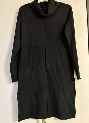 Тепла чорна сукня. розмір l/xl