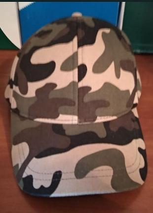 Бейсболка чоловіча zara camo woodland