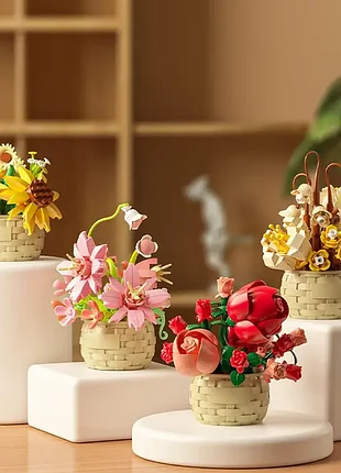 Конструктор lego botanical (без коробки, запаянной пакет), цветы для творчества