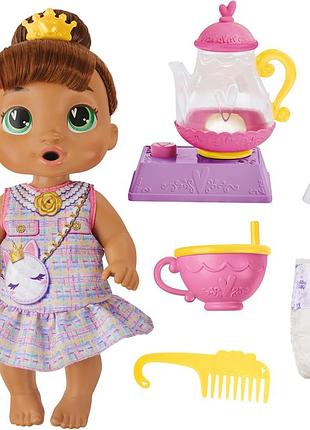 Интерактивный пупс софия baby alive bubbly tea party sophia sparkle doll with teapot accessories