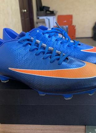 Футбольні бутси nike mercurial сині 43 розмір бутси найк меркуріал