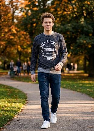 Чоловічий світшот jack & jones (лінійка originals) l