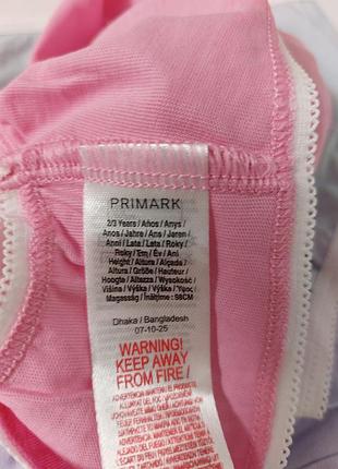 Набор 3шт трусики primark для девочки 2-3р 3