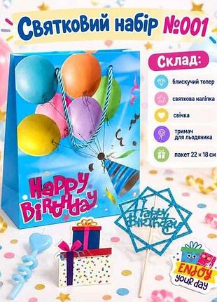 Праздничный набор happy birthday no001 тм party