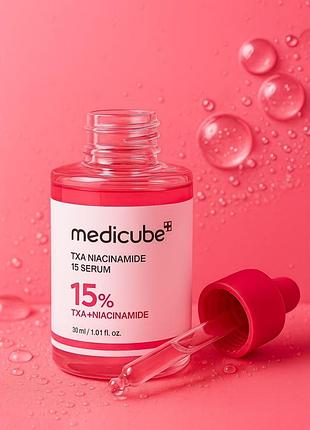 Осветляющая сыворотка для ровного тона лица medicube txa niacinamide 15% serum? 30 ml