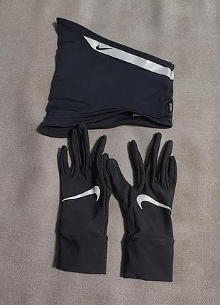 Комплект бафф и перчатки nike