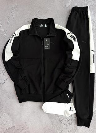 Спортивный костюм puma черный мужской