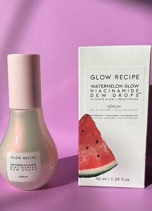 Сироватка для обличчя glow recipe watermelon glow niacinamide dew drops 40 мл