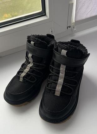 Черевики для дітей h&m термо зимові чорні