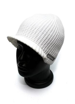 Женская шапка dakine с дашком белая dk8680003