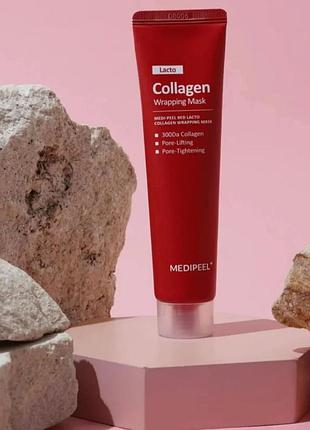 Маска-пленка с коллагеном и лактобактериями medi peel red lacto collagen wrapping mask 70 мл
