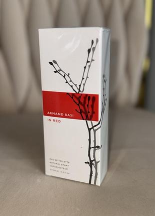 Парфуми жіночі духи armand basi in red 100 ml  парфюм шлейфовий аромат