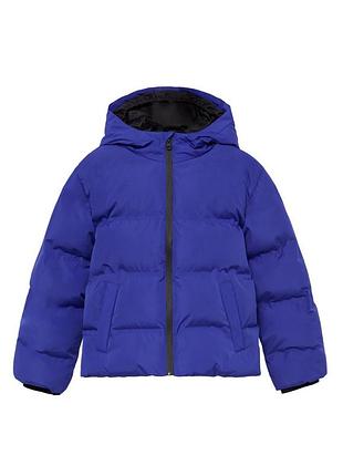 Куртка зимова для хлопчика mango синя 152 см