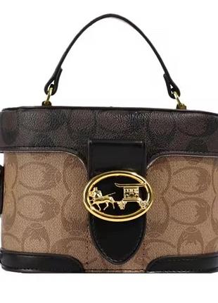 Жіноча трендова сумка бо сорок у стилі coach