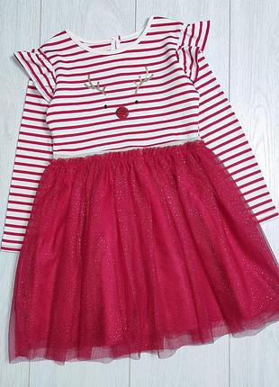 Хорошее нарядное платье matalan 6-7 лет