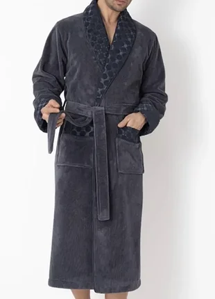 Халат чоловічий nusa 15165 antracit бамбук/бавовна:xxl;xxxl;xxxxl