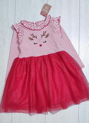 Нарядное платье primark 2-3 года