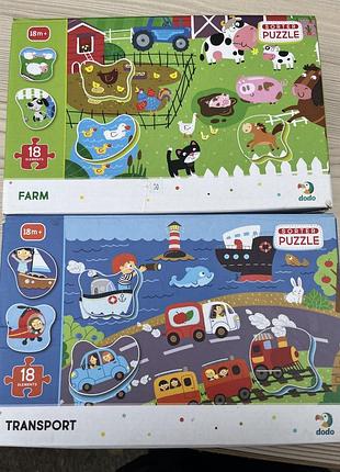 Пазли сортер dodo farm та transport