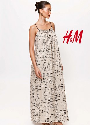 H&m мега стильна вільна довга сукня максі сарафан
