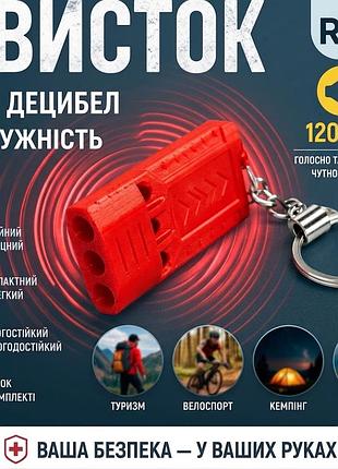 Свисток для выживания громкий 120 дБ личная безопасность брелок, экстренные ситуации