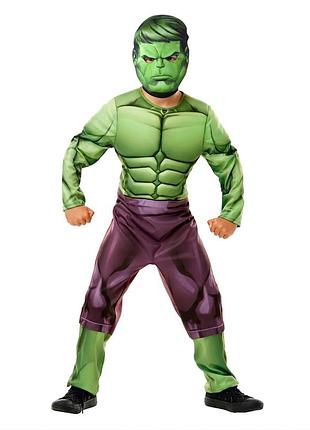 Детский карнавальный маскарадный костюм халк hulk avengers marvel для мальчиков halloween хэллоуин новогодний rubies 7-8 лет