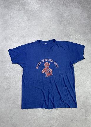 Вінтажна футболка 1980х north carolina state розмір м