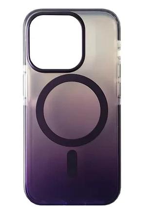 Чохол mystik magsafe case for iphone 15 purple
